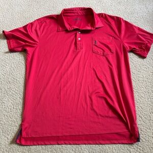 johnnie-O Prep-Formance Red Polo Short Sleeve Performance Shirt